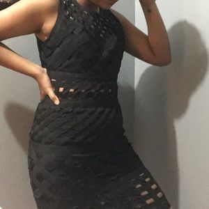 NEW WOW COUTURE BLACK BANDAGE DRESS